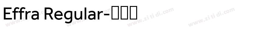 Effra Regular字体转换